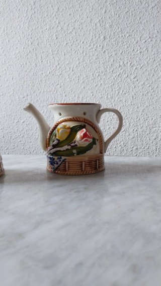 Juego Quemadores Esencias Cerámica Artesana