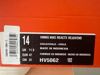 Nike Reactx Rejuven8 Blanco Plata