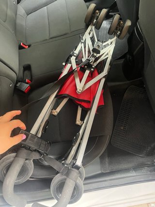 Bicicleta de aprendizaje roja + carrito paseo