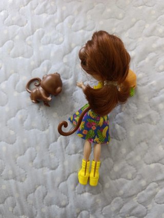 Enchantimals Muñeca Carrito y Accesorios Mono