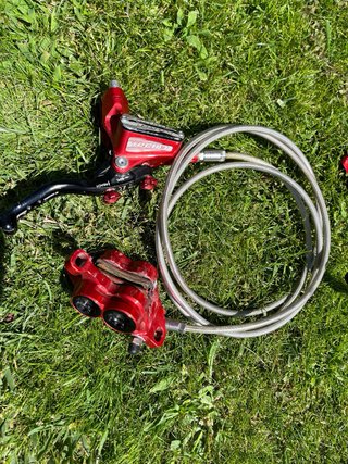 Frenos Hope Tech 3 V4 Rojos