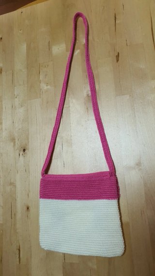 Bolso crochet casa niña.