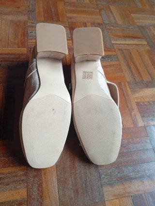Zapatos tacón beige mujer Mery Jean