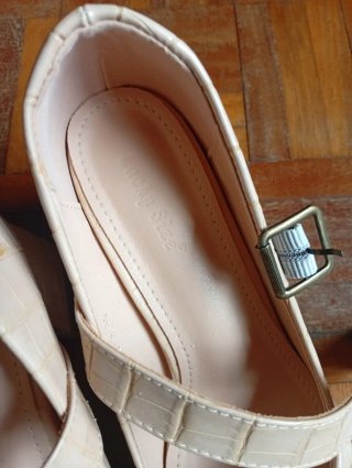 Zapatos tacón beige mujer Mery Jean