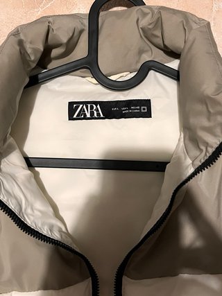 Chaleco Zara Hombre Talla L Beige/Blanco