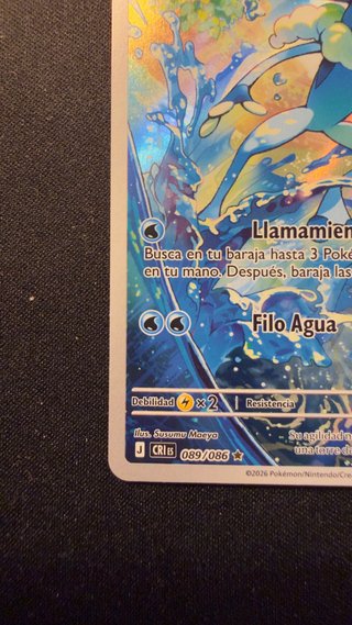 Carta Pokémon Frogadier CRI 89/86 Full Art