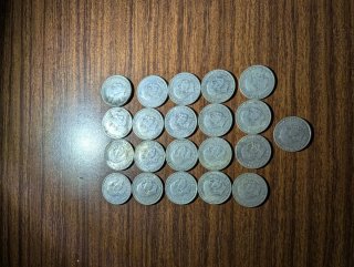 21 Monedas 50 Céntimos Peseta 1966 Franco