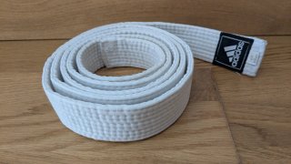 Cinturón Taekwondo Adidas Blanco 200cm