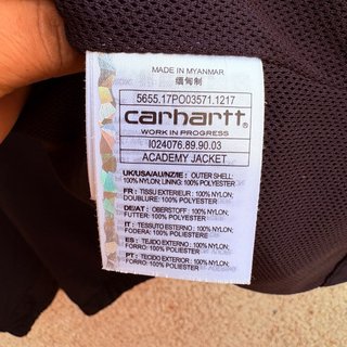 Cortavientos Carhartt Negro y Gris
