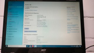 Portátil Acer Negro + Cargador