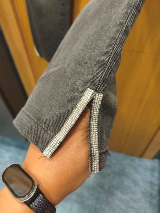 Pantalón vaquero Massimo Dutti gris 42
