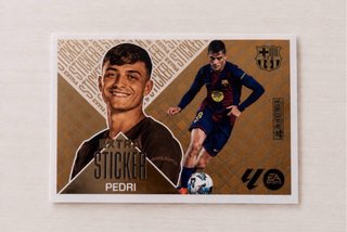 CROMO EXTRA STICKER BRONCE PEDRI LIGA ESTE 26-27