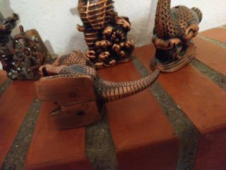 Figuras decorativas cobre estilo antiguo