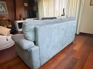 Sofá 2 y 3 plazas gris tela