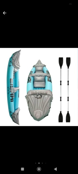 Kayak inflable azul