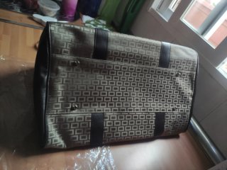 Bolso de viaje ORLANE beige y marrón