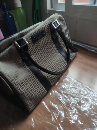Bolso de viaje ORLANE beige y marrón