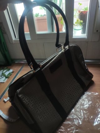 Bolso de viaje ORLANE beige y marrón