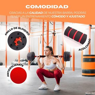 Mancuernas Ajustables 2 en 1 Mobiclinic 20kg