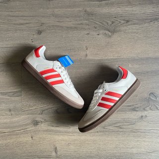 Adidas Samba OG Blancas y Rojas Talla 39