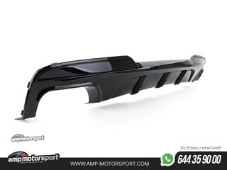DIFUSOR TRASERO BRILLO BMW SERIE 5 F10/F11 + COLAS 550 NEGRAS