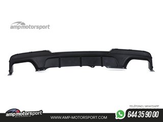 DIFUSOR TRASERO BRILLO BMW SERIE 5 F10/F11 + COLAS 550 NEGRAS