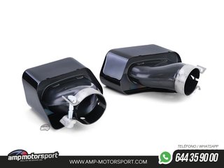 DIFUSOR TRASERO BRILLO BMW SERIE 5 F10/F11 + COLAS 550 NEGRAS