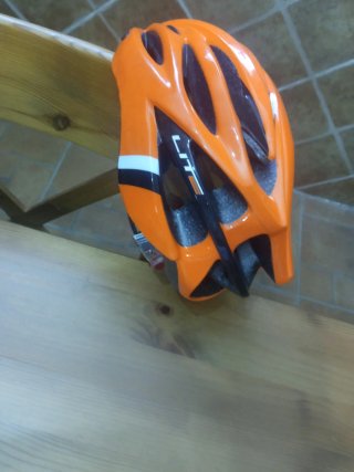 Casco Bicicleta Naranja Junior