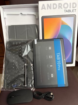 Tablet Android 10 Kit Completo Teclado Ratón