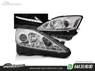 FAROS DELANTEROS LUZ DIURNA LED REAL DRL PARA LEXUS IS