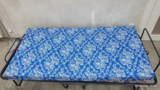 Cama Plegable Metálica Madera Poco Uso