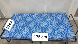 Cama Plegable Metálica Madera Poco Uso