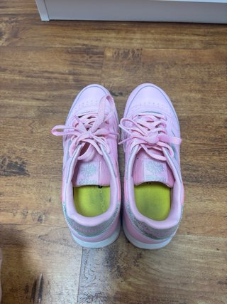 Zapatillas Reebok Classic Rosa y Plata