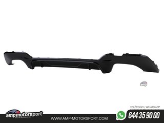 DIFUSOR TRASERO PARA BMW SERIE 3 G20 G21 + COLAS DOBLES NEGRAS