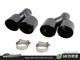 DIFUSOR TRASERO PARA BMW SERIE 3 G20 G21 + COLAS DOBLES NEGRAS