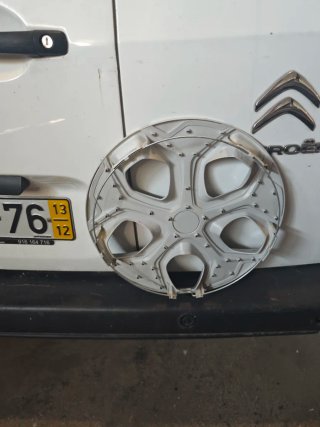Tapacubo Renault Twingo Clio 15 Prata/Preto