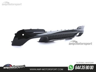 DIFUSOR TRASERO BMW X3 G01 LOOK PERFORMANCE NEGRO BRILLO CON COLAS
