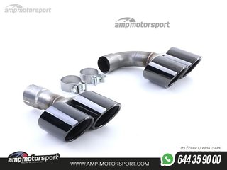 DIFUSOR TRASERO BMW X3 G01 LOOK PERFORMANCE NEGRO BRILLO CON COLAS