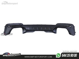 DIFUSOR TRASERO BMW X3 G01 LOOK PERFORMANCE NEGRO BRILLO CON COLAS
