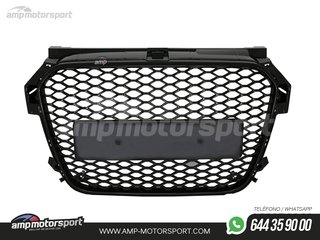 PARRILLA DELANTERA LOOK RS1 PARA AUDI A1 2010-2014 NEGRO BRILLO
