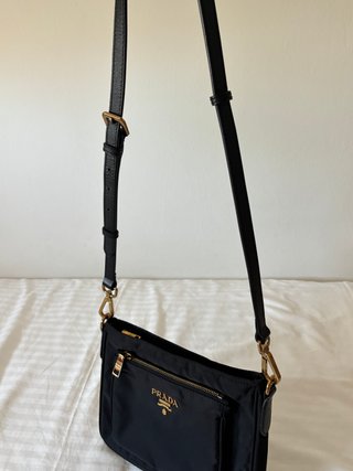 Bandolera Prada Nylon Negra