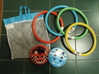 Juego de aros y discos para piscina Nabaiji