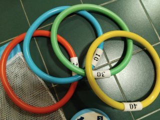 Juego de aros y discos para piscina Nabaiji