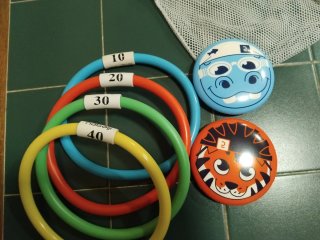 Juego de aros y discos para piscina Nabaiji