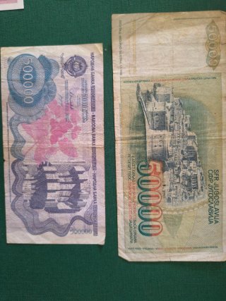 Lote Billetes Yugoslavia Dinara