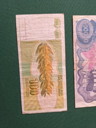 Lote Billetes Yugoslavia Dinara