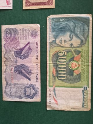 Lote Billetes Yugoslavia Dinara