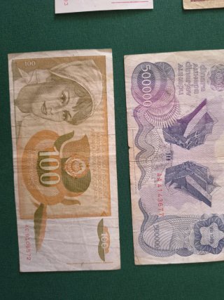 Lote Billetes Yugoslavia Dinara