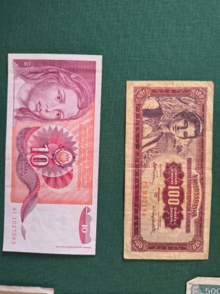Lote Billetes Yugoslavia Dinara