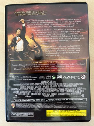 DVD Constantine Pelicula Keanu Reeves Rachel Weisz